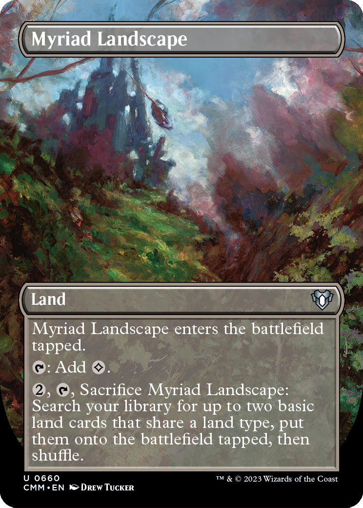 Myriad Landscape (Borderless) (CMM-660) [Commander Masters]