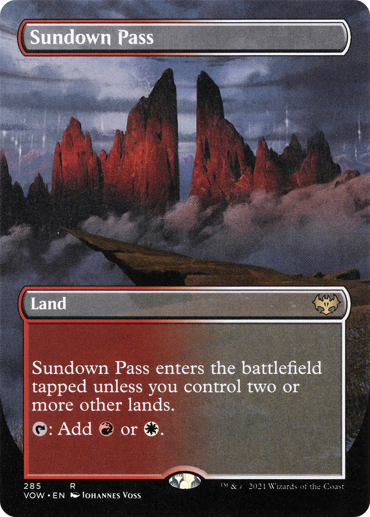 Sundown Pass (Borderless) (VOW-285) [Innistrad: Crimson Vow]
