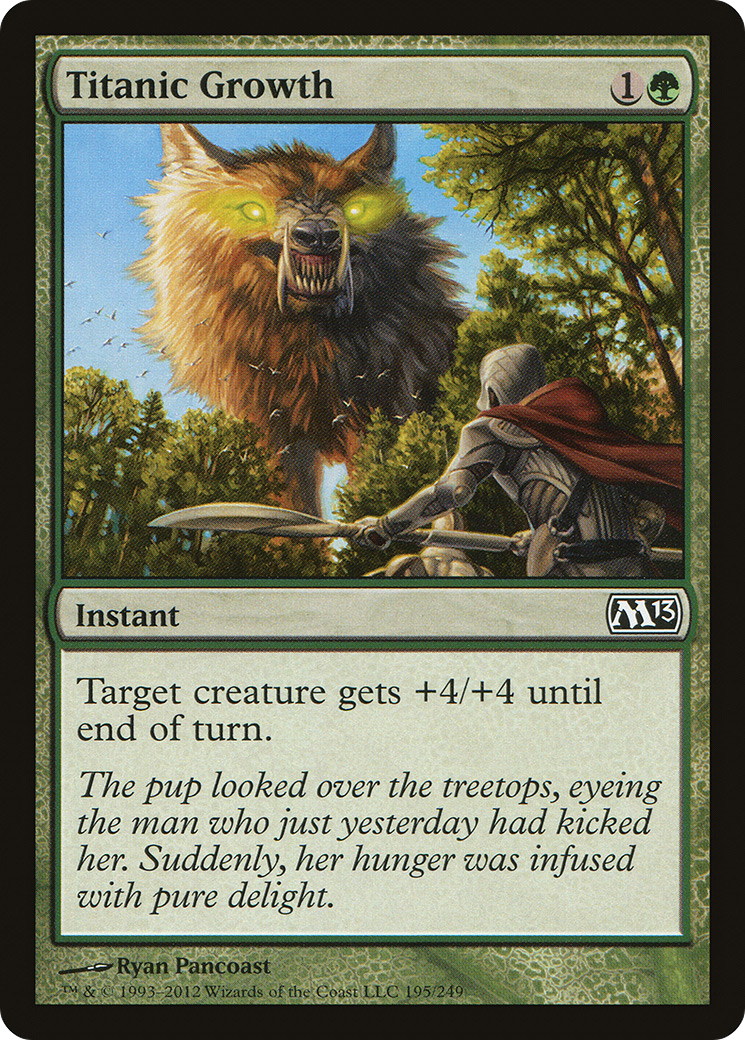 Titanic Growth (M13-195) [Magic 2013] Foil