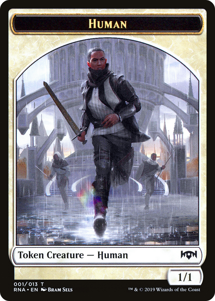 Human Token (RNA-001) [Ravnica Allegiance Tokens]
