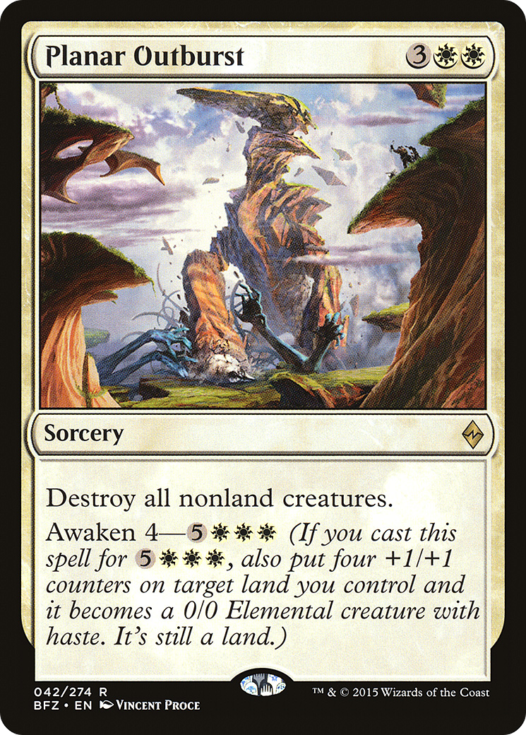 Planar Outburst (BFZ-042) [Battle for Zendikar] Foil