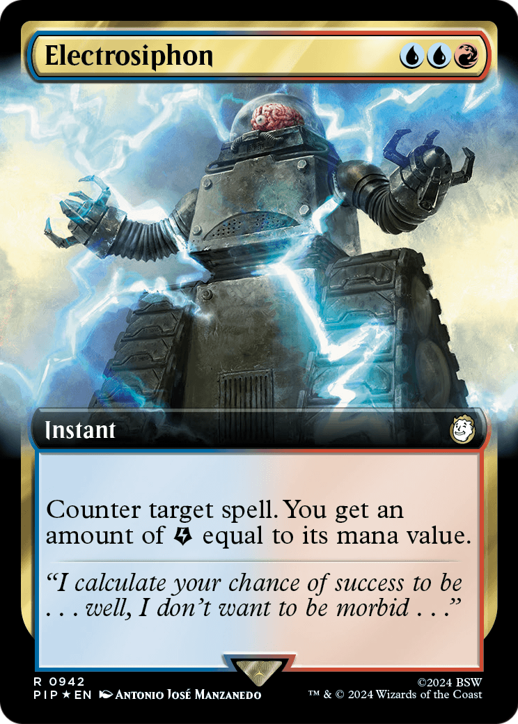 Electrosiphon (Extended Art) (Surge Foil) (PIP-942) [Fallout] Foil