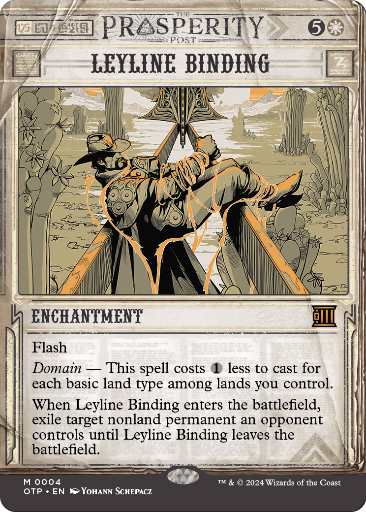 Leyline Binding (OTP-004) (Showcase) (Borderless) [Breaking News] Foil