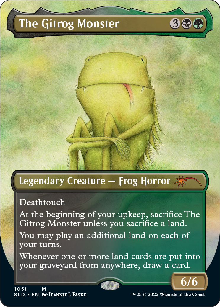 The Gitrog Monster (Borderless) (SLD-1051) [Secret Lair Drop] Foil