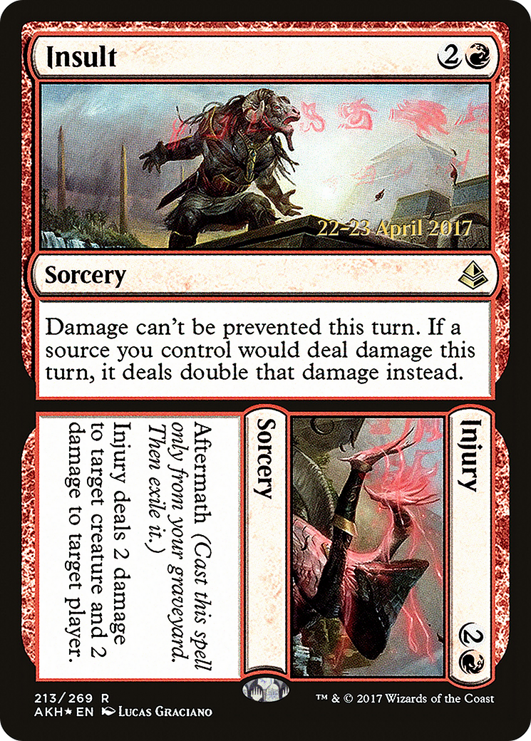 Insult // Injury (PRE-213) [Amonkhet Promos] Foil