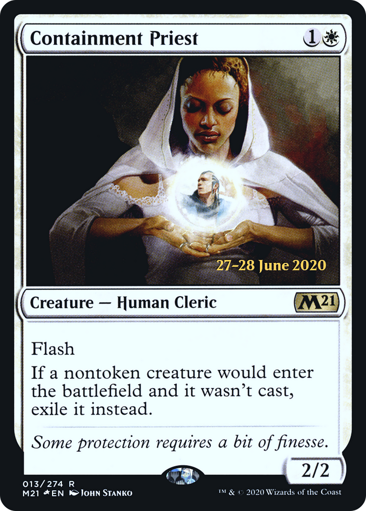 Containment Priest (PRE-013) [Core Set 2021 Promos] Foil