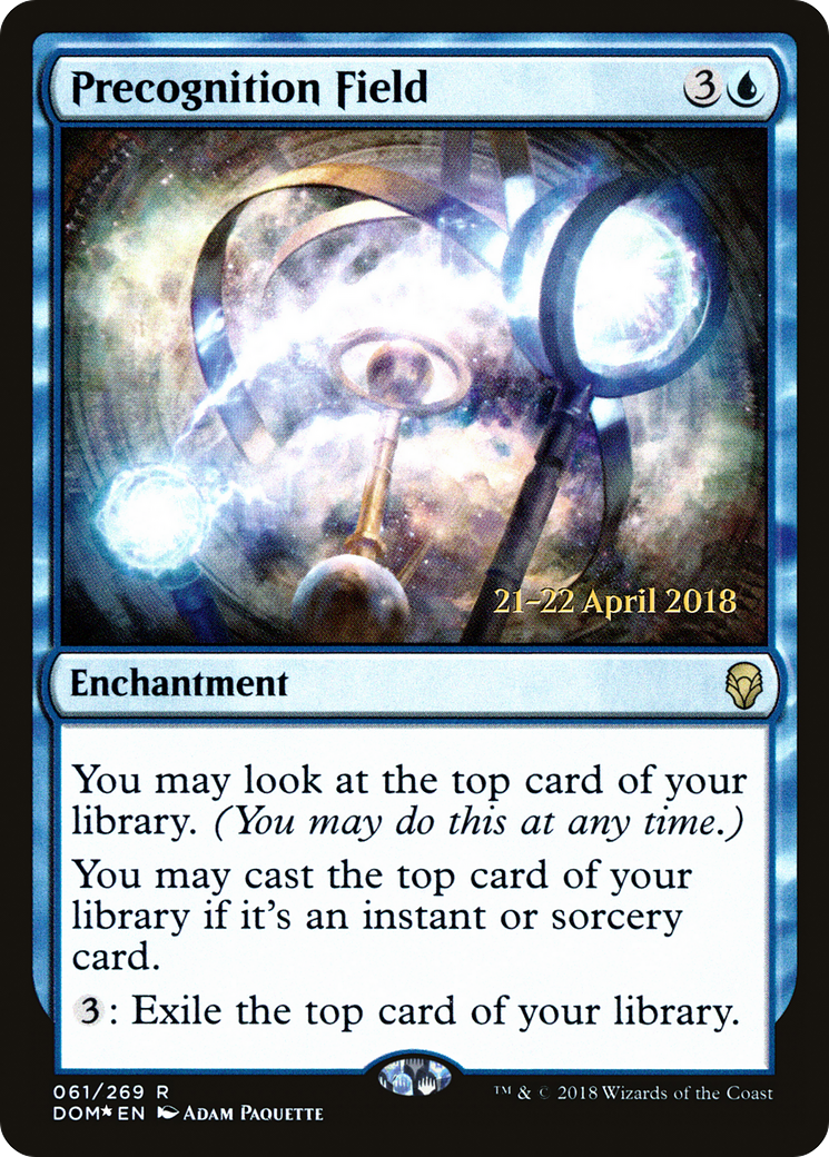 Precognition Field (PRE-061) [Dominaria Promos] Foil