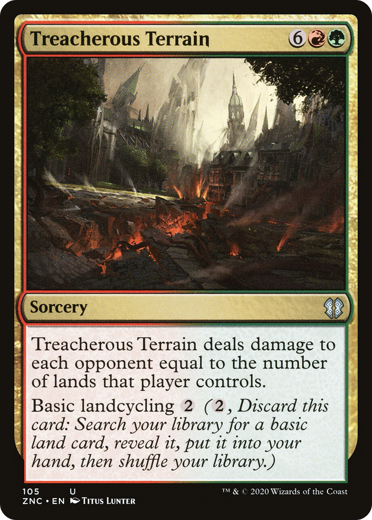 Treacherous Terrain (ZNC-105) [Zendikar Rising Commander]
