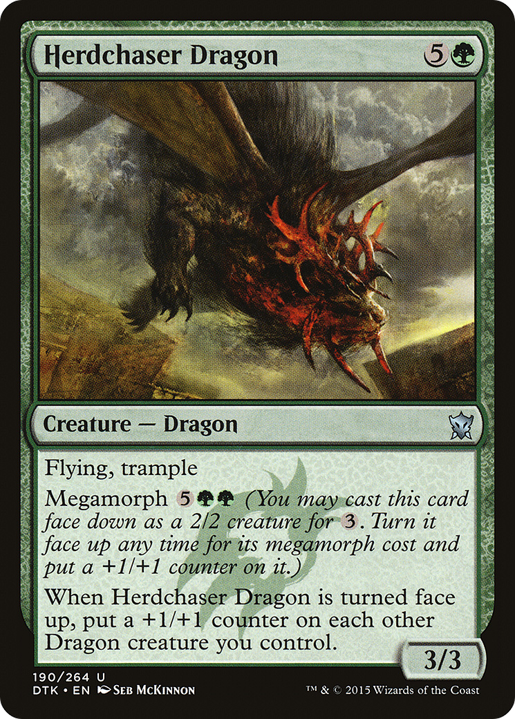 Herdchaser Dragon (DTK-190) [Dragons of Tarkir]