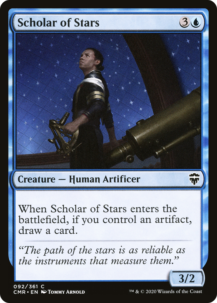 Scholar of Stars (CMR-092) [Commander Legends] Foil