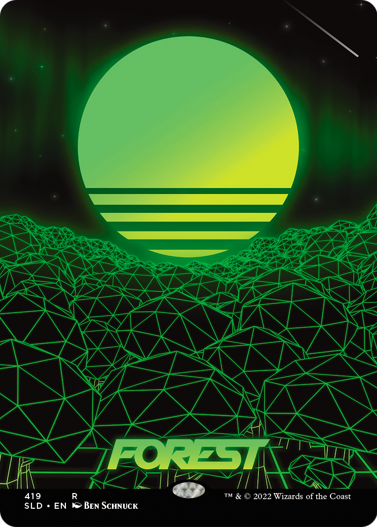 Forest (SLD-419) (Borderless) [Secret Lair Drop] Foil