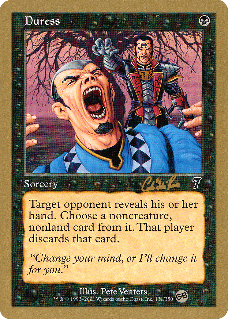 Duress - 2002 Carlos Romao (7ED) (SB) [World Championship Decks 2002]