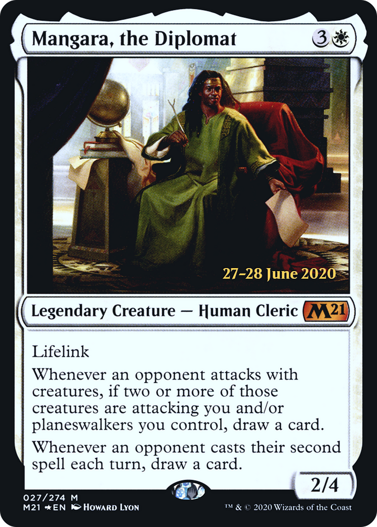 Mangara, the Diplomat (PRE-027) [Core Set 2021 Promos] Foil