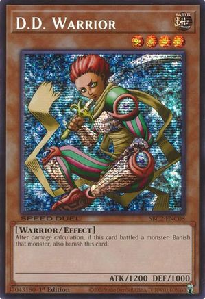 D.D. Warrior (Prismatic Secret Rare) (SBC2-ENC08) - Speed Duel: Battle City Finals 1st Edition