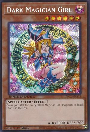 Dark Magician Girl (Prismatic Secret Rare) (SBC2-ENA13) - Speed Duel: Battle City Finals 1st Edition