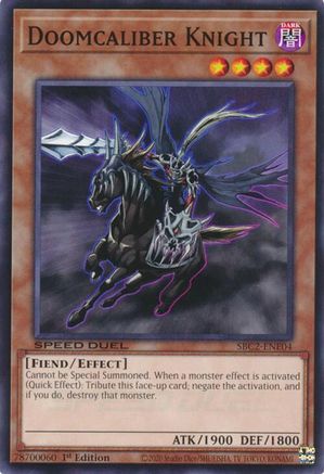 Doomcaliber Knight (Common) (SBC2-ENE04) - Speed Duel: Battle City Finals 1st Edition