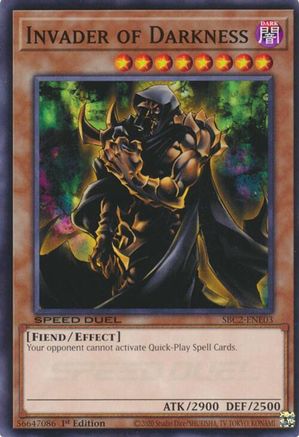 Invader of Darkness (Common) (SBC2-ENE03) - Speed Duel: Battle City Finals 1st Edition