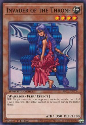 Invader of the Throne (Common) (SBC2-ENC09) - Speed Duel: Battle City Finals 1st Edition