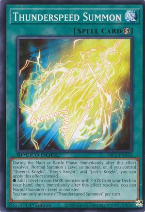 Thunderspeed Summon (Common) (SBC2-ENA16) - Speed Duel: Battle City Finals 1st Edition
