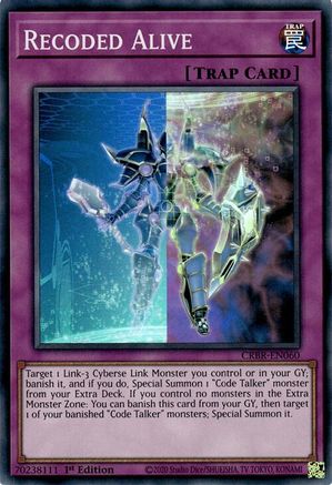 Recoded Alive (Super Rare) (CRBR-EN060) - Crossover Breakers 1st Edition