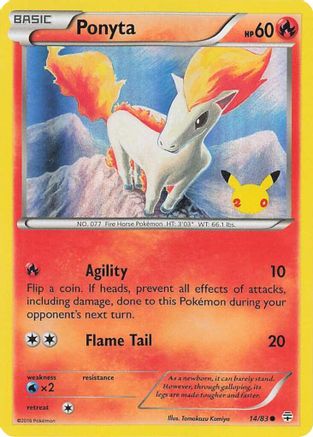 Ponyta (014/083) [Celebrations] Holofoil - Promo