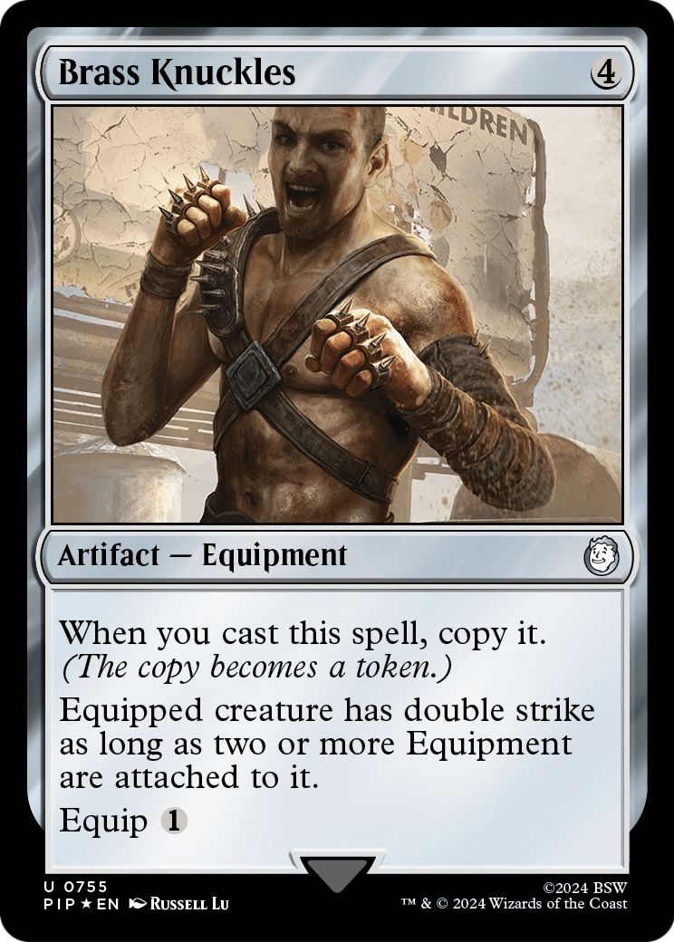 Brass Knuckles (Surge Foil) (PIP-755) [Fallout] Foil
