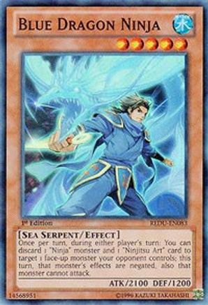 Blue Dragon Ninja (Super Rare) (REDU-EN083) - Return of the Duelist 1st Edition