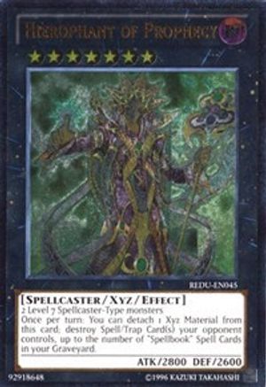 Hierophant of Prophecy (Ultimate Rare) (REDU-EN045) - Return of the Duelist 1st Edition
