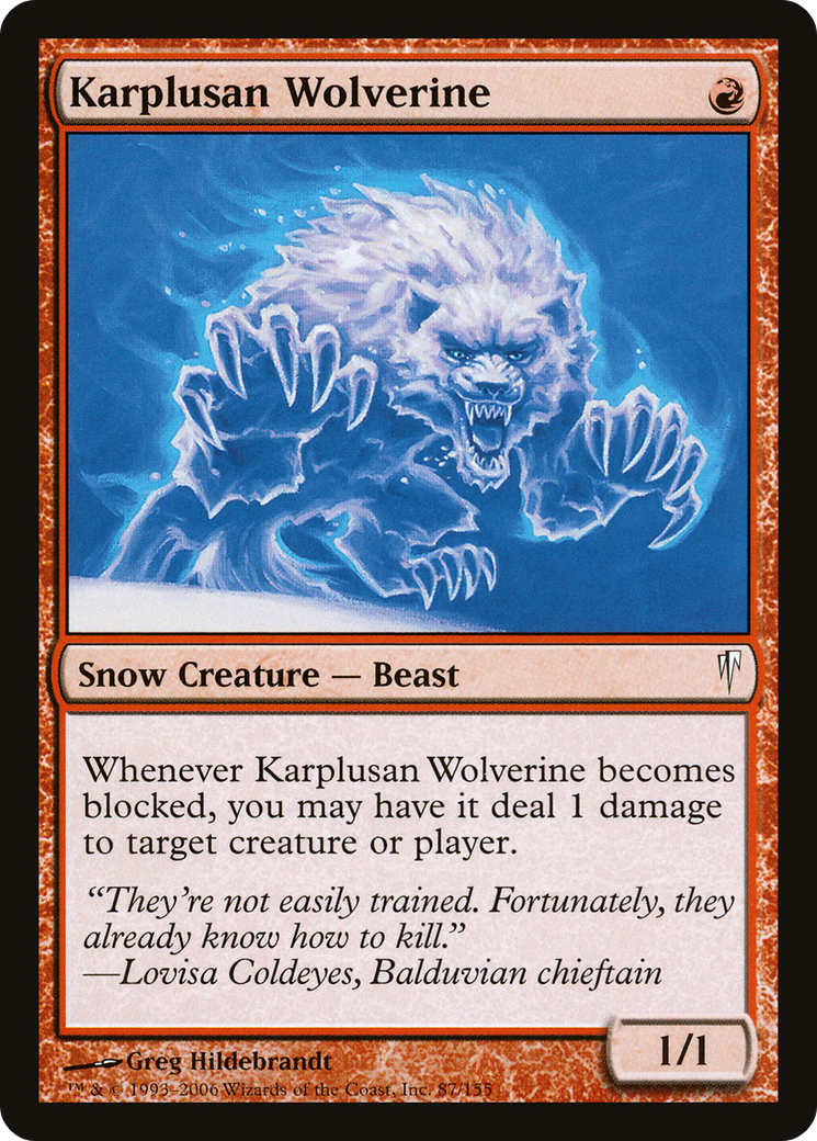 Karplusan Wolverine (CSP-087) [Coldsnap]