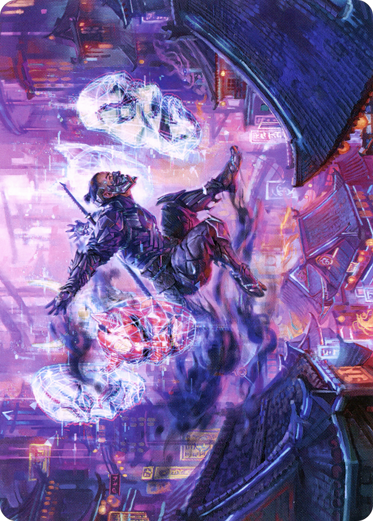 Thousand-Faced Shadow // Thousand-Faced Shadow (ANEO-037) (Borderless) [Neon Dynasty Art Series] Foil
