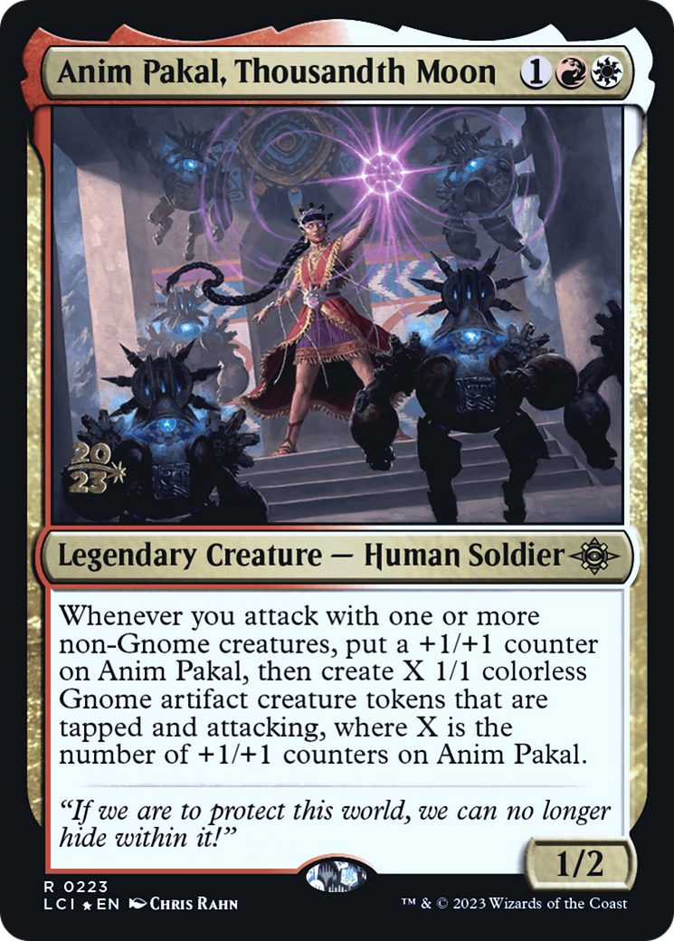 Anim Pakal, Thousandth Moon (PRE-223) [The Lost Caverns of Ixalan Promos] Foil