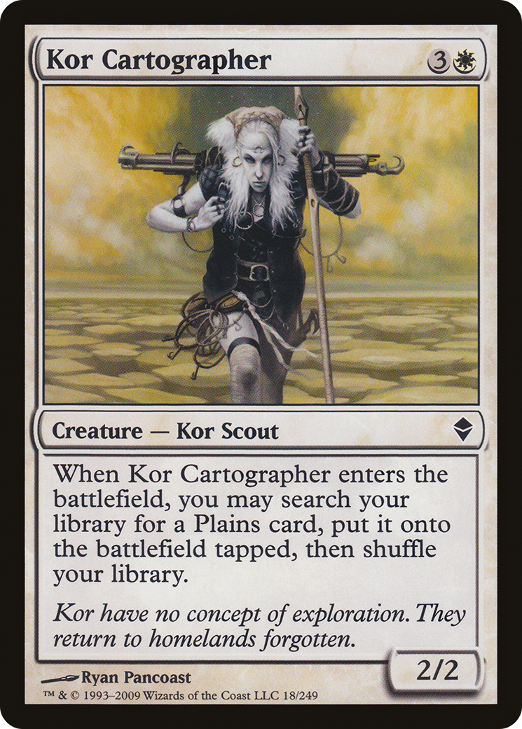 Kor Cartographer (ZEN-018) [Zendikar] Foil