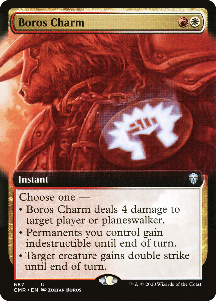 Boros Charm (Extended Art) (CMR-687) [Commander Legends]