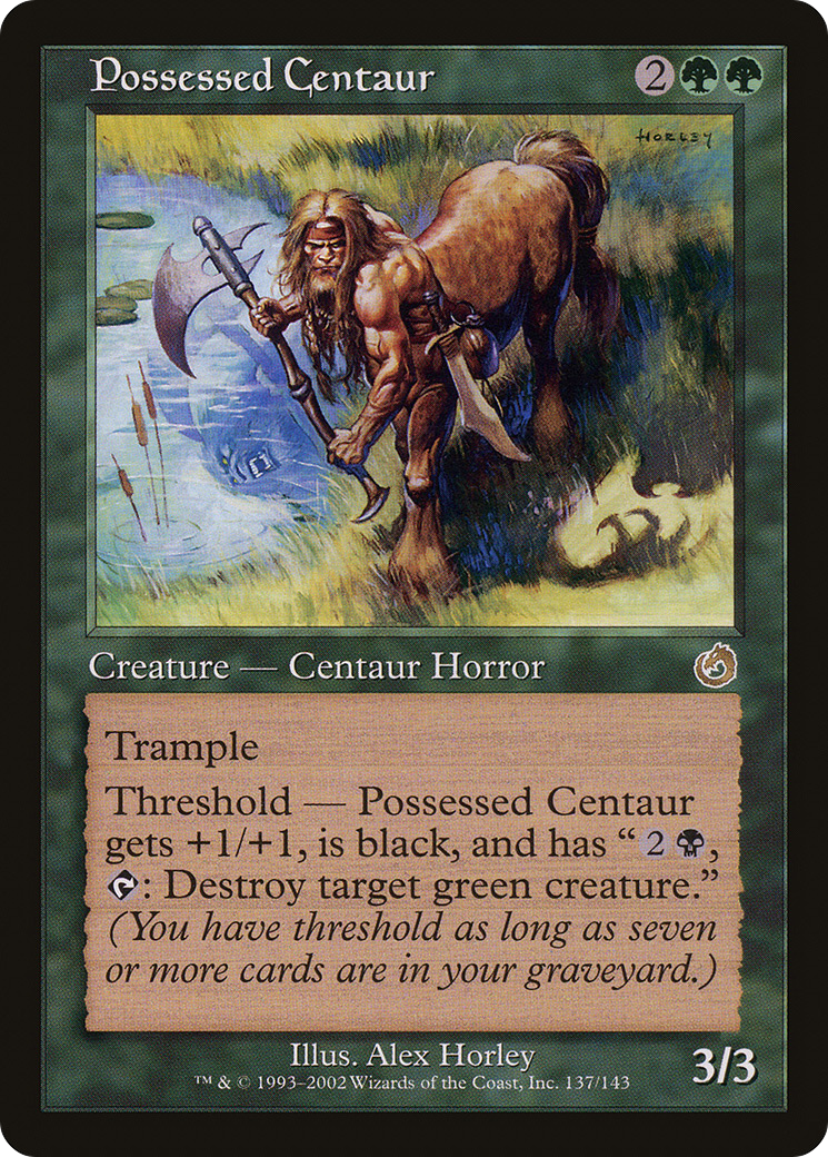 Possessed Centaur (TOR-137) [Torment] Foil