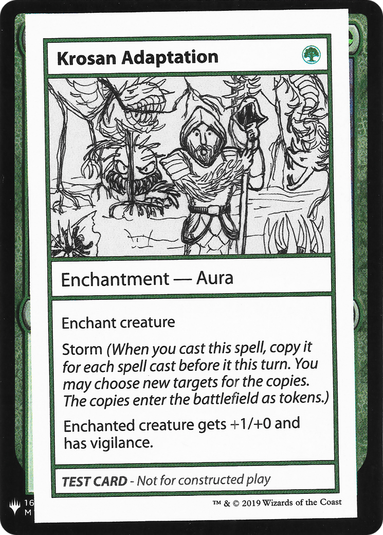Krosan Adaptation [Mystery Booster Playtest Cards 2019]