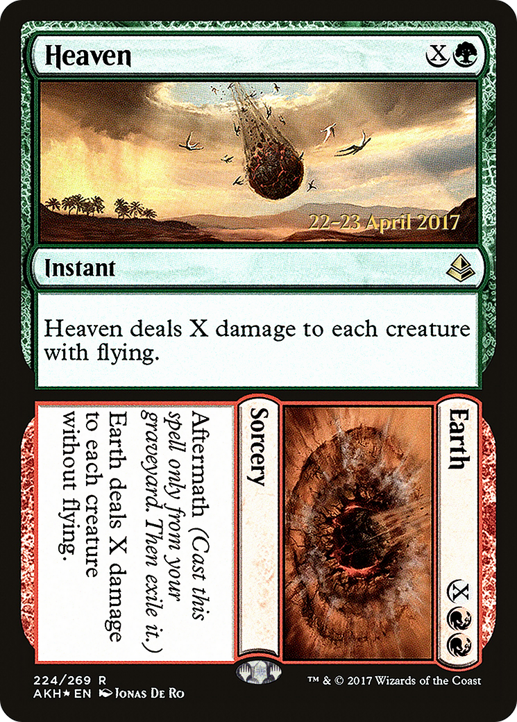 Heaven // Earth (PRE-224) [Amonkhet Promos] Foil