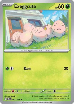 Exeggcute (001/131) [SV Prismatic Evolutions] Reverse Holofoil - Common