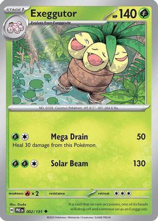 Exeggutor (002/131) [SV Prismatic Evolutions] - Uncommon