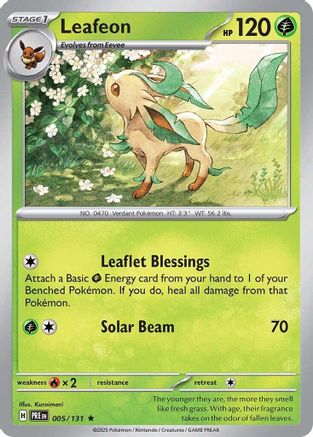 Leafeon (005/131) [SV Prismatic Evolutions] Holofoil - Rare