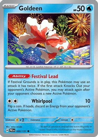 Goldeen (020/131) [SV Prismatic Evolutions] Reverse Holofoil - Common