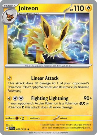 Jolteon (029/131) [SV Prismatic Evolutions] Reverse Holofoil - Rare