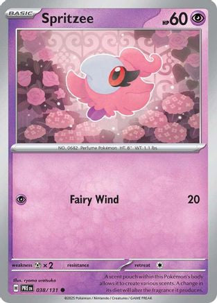 Spritzee (038/131) [SV Prismatic Evolutions] - Common