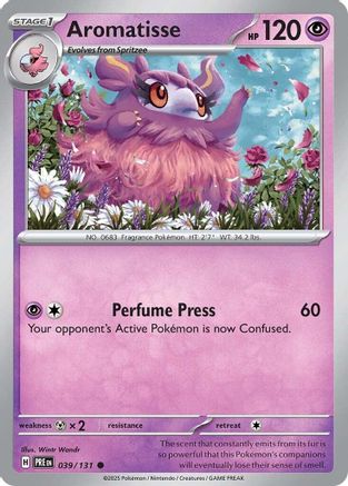 Aromatisse (039/131) [SV Prismatic Evolutions] Reverse Holofoil - Common