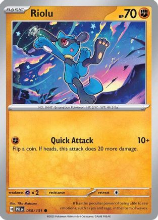 Riolu (050/131) [SV Prismatic Evolutions] Reverse Holofoil - Common