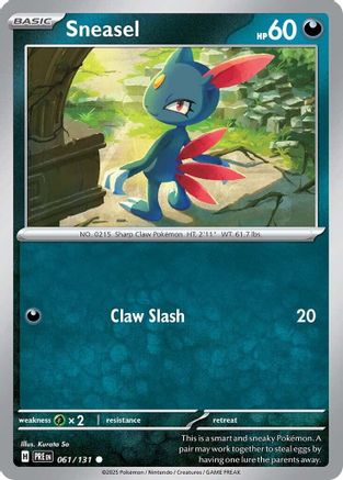 Sneasel (061/131) [SV Prismatic Evolutions] - Common