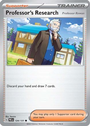 Professor's Research [Professor Rowan] (124/131) [SV Prismatic Evolutions] Reverse Holofoil - Common
