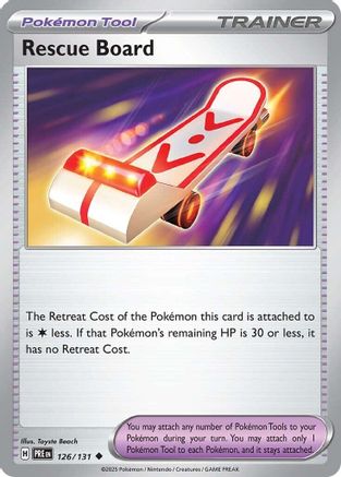 Rescue Board (126/131) [SV Prismatic Evolutions] Reverse Holofoil - Uncommon