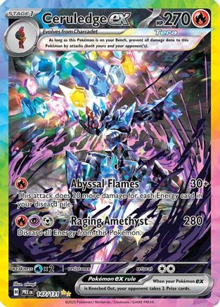 Ceruledge ex (147/131) [SV Prismatic Evolutions] Holofoil - Special Illustration Rare