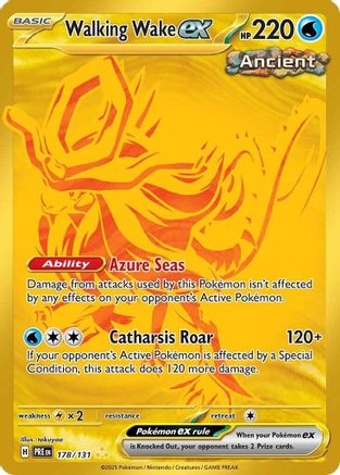 Walking Wake ex (178/131) [SV Prismatic Evolutions] Holofoil - Hyper Rare