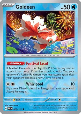Goldeen (Poke Ball Pattern) (020/131) [SV Prismatic Evolutions] Holofoil - Common